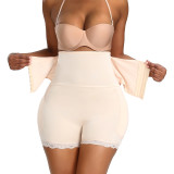 Plus Size Square Leg Tummy Control High Waist False Butt Shaping Corset Breasted Postpartum Butt Lift Pants
