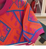 Summer Short Loose Contrasting Color Trendyknitting Top Short-Sleeved T-Shirt