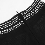 Women Round Neck Beaded Jumpsuit