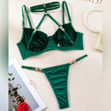 Women See-Through Halter Neck Sexy Lingerie two-piece set