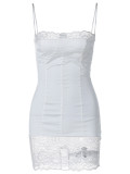 Spring Women Clothinglace Bodycon Strap Dress