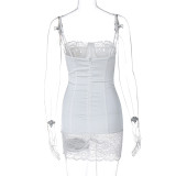 Spring Women Clothinglace Bodycon Strap Dress