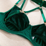 Women See-Through Halter Neck Sexy Lingerie two-piece set