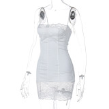 Spring Women Clothinglace Bodycon Strap Dress