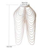 Summer jewelry pearl shoulder chain bra chain tassel multi-layer body chain