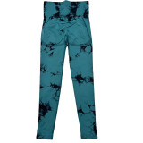Quick-Drying Tie Dye Yoga Pants Seamless Stretch Tight Fitting Butt Lift Fitness Leggings