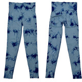 Quick-Drying Tie Dye Yoga Pants Seamless Stretch Tight Fitting Butt Lift Fitness Leggings
