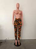 Women camouflage print trousers