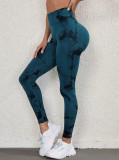Quick-Drying Tie Dye Yoga Pants Seamless Stretch Tight Fitting Butt Lift Fitness Leggings