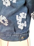 Fashionable Women's Clothing Style Street Fashion Print Denim Jackets