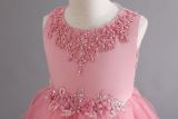 Girls wedding dress princess dress with tail