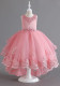 Girls wedding dress princess dress with tail