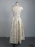 Women Fall/Winter Print Short Sleeve Maxi Dress