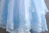 Girls wedding dress princess dress with tail