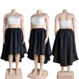 Women's Plus Size Fashionable And Versatile Chic Pleated Skirt