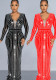 Fashion Women's Solid Color Beaded Long Sleeve Slit Maxi Dress