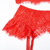 Sexy Lace Strap Four-Piece Lingerie Set