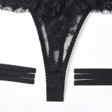 Sexy Lace Strap Four-Piece Lingerie Set