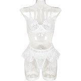 Sexy Lace Strap Four-Piece Lingerie Set