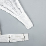 Sexy Lace Strap Four-Piece Lingerie Set