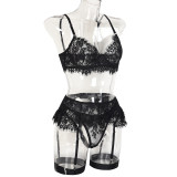Sexy Lace Strap Four-Piece Lingerie Set