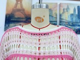 Women Spring and Summer Hollow Stripes Patchwork Sexy knitting Top