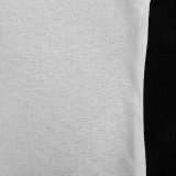 Spring Solid Color Round Neck Pullover Long Sleeve Top Slim Fit Short Women's T-Shirt