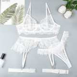 Sexy Lace Strap Four-Piece Lingerie Set