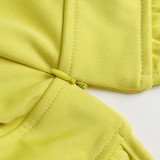 Spring And Winter Long Sleeve Stand Collar Fashion Casual Wide Leg Jumpsuit