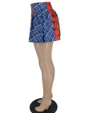 Women plaid shorts