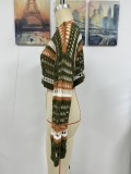 Women Spring and Summer Hollow Stripes Patchwork Sexy knitting Top