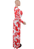 Women's Casual Spring Print Long Sleeve Two Piece Pants Set