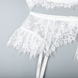 Sexy Lace Strap Four-Piece Lingerie Set