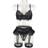 Sexy Lace Strap Four-Piece Lingerie Set