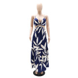 Casual Strap Low Back Holidays Style Women's Sexy Beach Dress