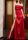 Women Formal Party Suspender Tail Bodycon Evening Dress