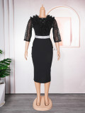Plus Size African Women Clothing Career Bodycon Dress