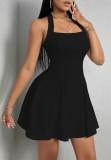 Fashionable And Sexy Women's Clothing Spring And Summer Halter Neck A-Line Dress