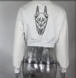 Autumn And Winter Style Street Trendy Pu Patchwork Embroidered Jacket