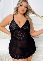 Plus size Women Lace Dress Sexy Lingerie Plus size Women Lace Dress Sexy Lingerie