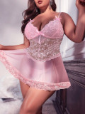 Plus size Women Lace Dress Sexy Lingerie