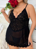 Plus size Women Lace Dress Sexy Lingerie