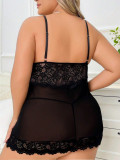 Plus size Women Lace Dress Sexy Lingerie