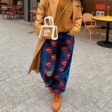 High Waist Loose Wide Leg Women's Denim Pants