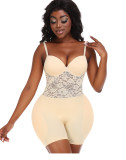 Plus Size Women Bra Body Sculpting Buttocks Lace Suspender One-piece Corset Shaperwear