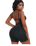 Plus Size Women Bra Body Sculpting Buttocks Lace Suspender One-piece Corset Shaperwear