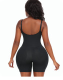 Plus Size Women Shaperwear Lace Suspender Bodysuit