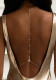 Chic Bead Wedding Bridal Rhinestone Back Body Chain