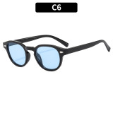 Retro Frame Multi-Color Sunglasses