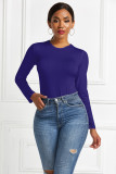 Sexy Long-Sleeved Solid Color Basic Bodysuit Spring Women's Clothing
